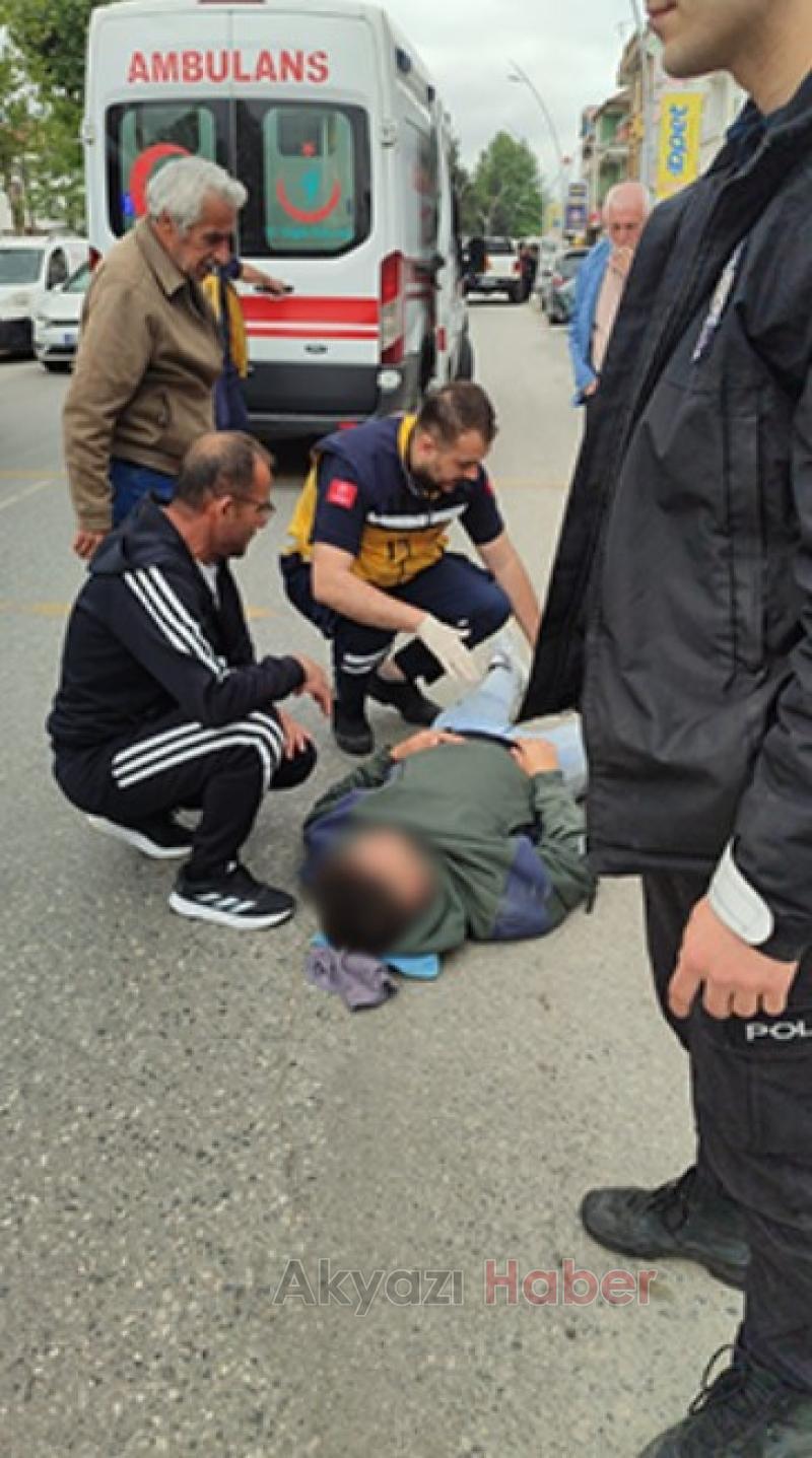 Ada Caddesinde kaza 1 yaralı