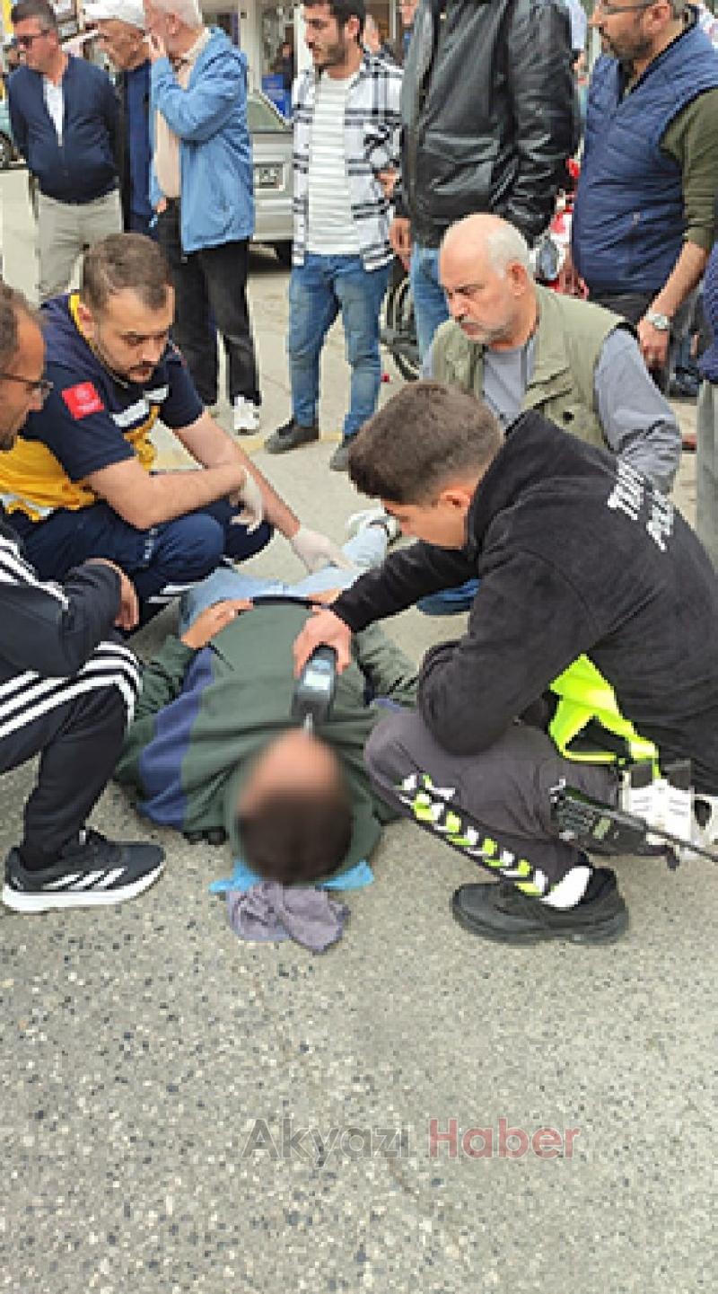 Ada Caddesinde kaza 1 yaralı