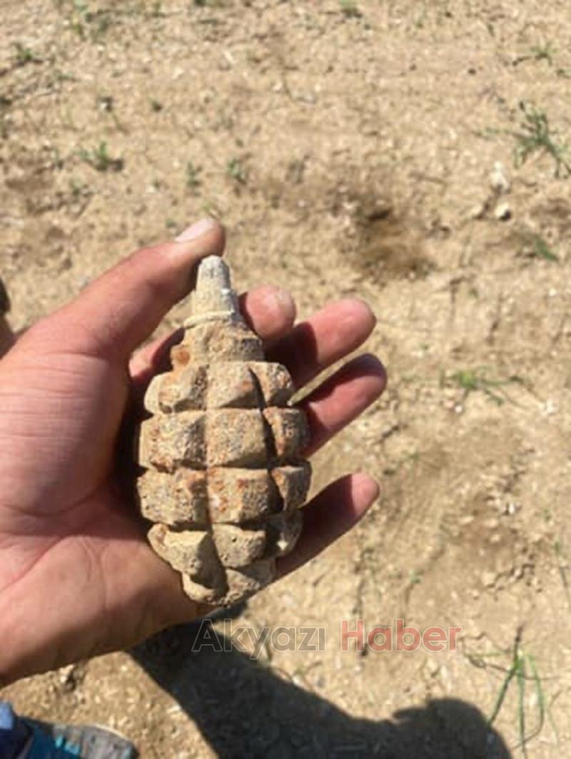 104 yıllık patlamamış el bombası bulundu