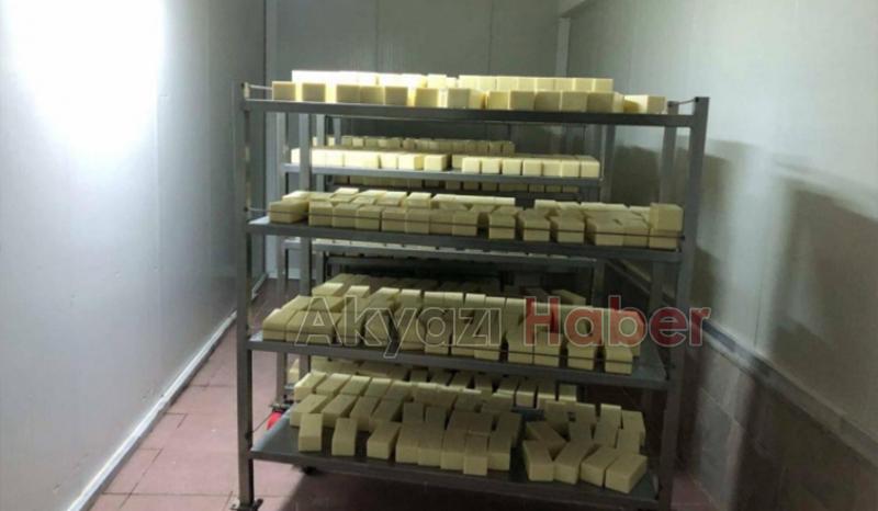 5 ton tarihi geçmiş kaşar ele geçirildi