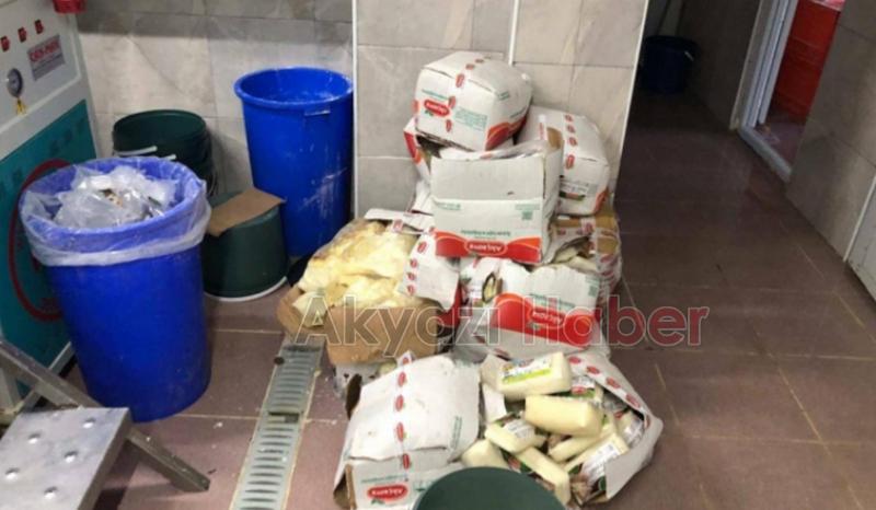 5 ton tarihi geçmiş kaşar ele geçirildi