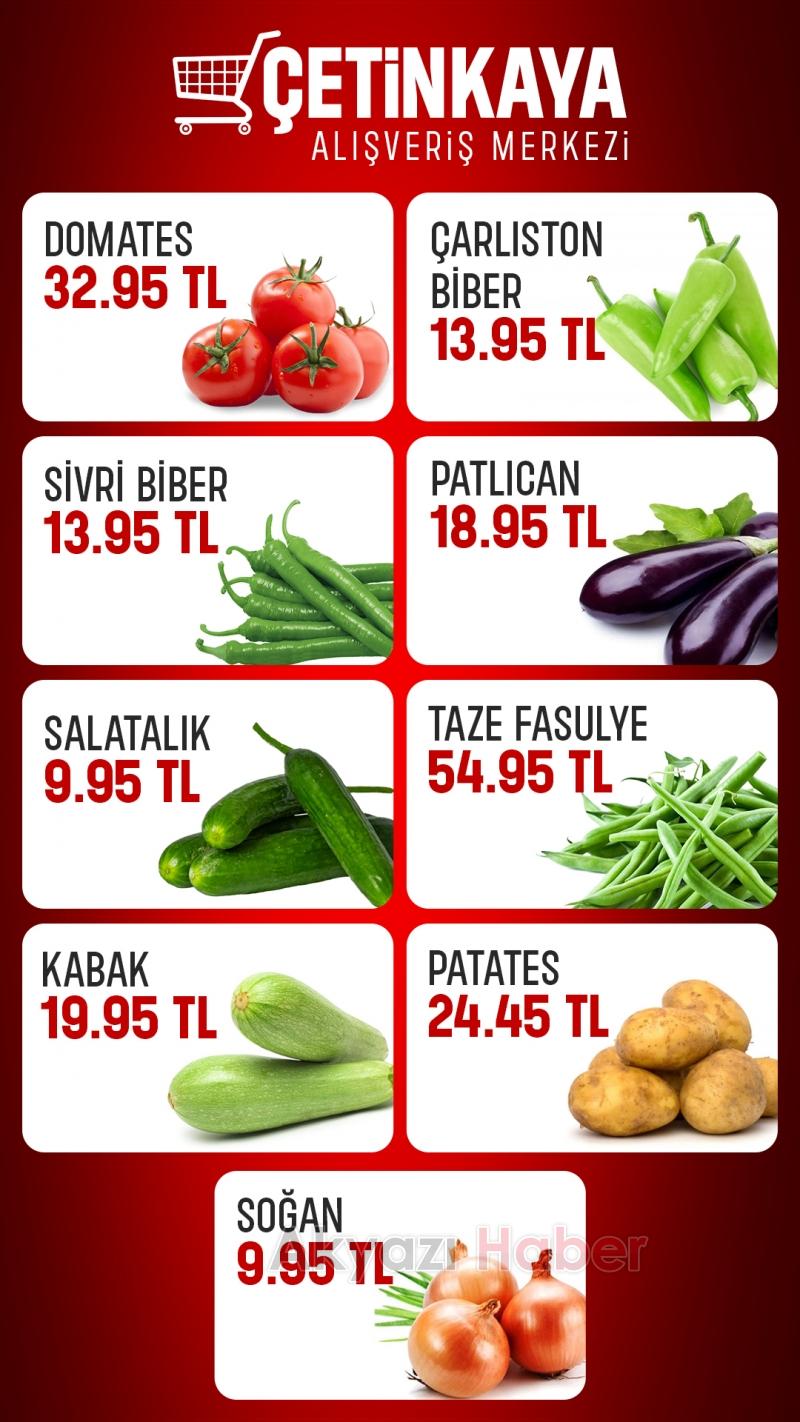 Akyazı’nın En Taze ve Uygun Sebzeleri Çetinkaya’da!