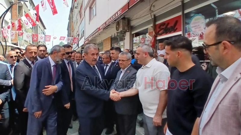 BBP Genel Başkanı Destici Akyazı'da İlçe Kongresine katıldı, bina açılışı yaptı