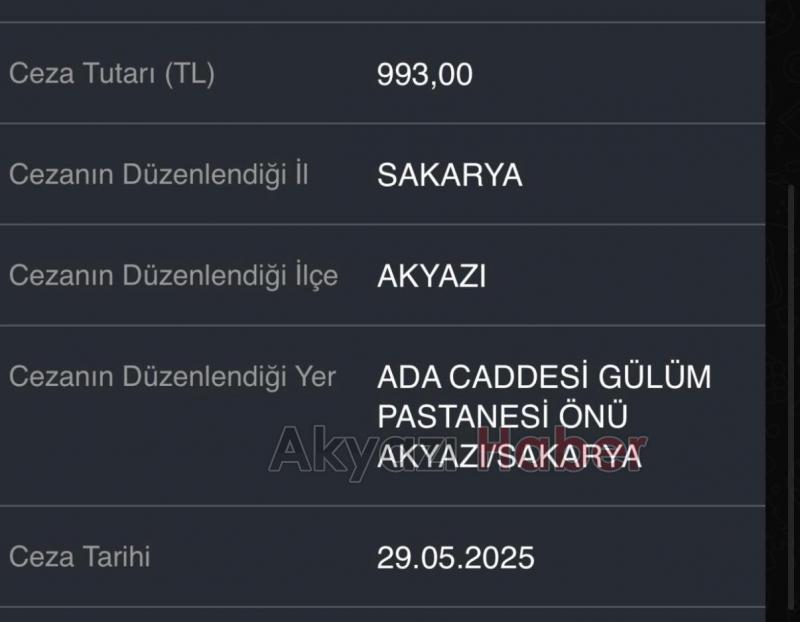 Akyazı'da kask takmayanlar kameradan tespit edilip ceza kesiliyor