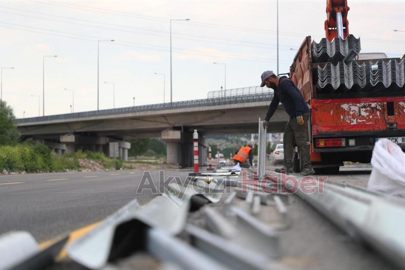 Sakarya da metrobüs hattında çalışmalar hızlandı