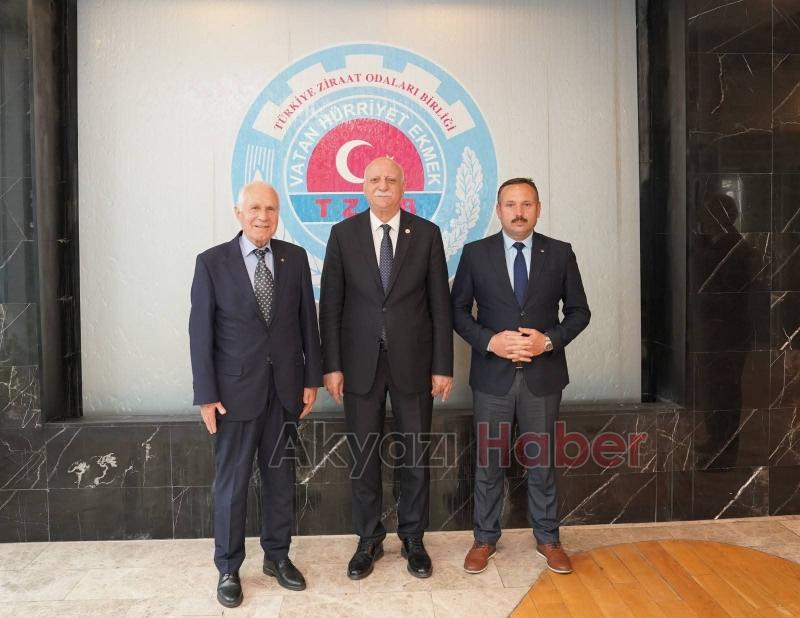 TZOB Başkanı Bayraktar'ı ziyaret ettiler