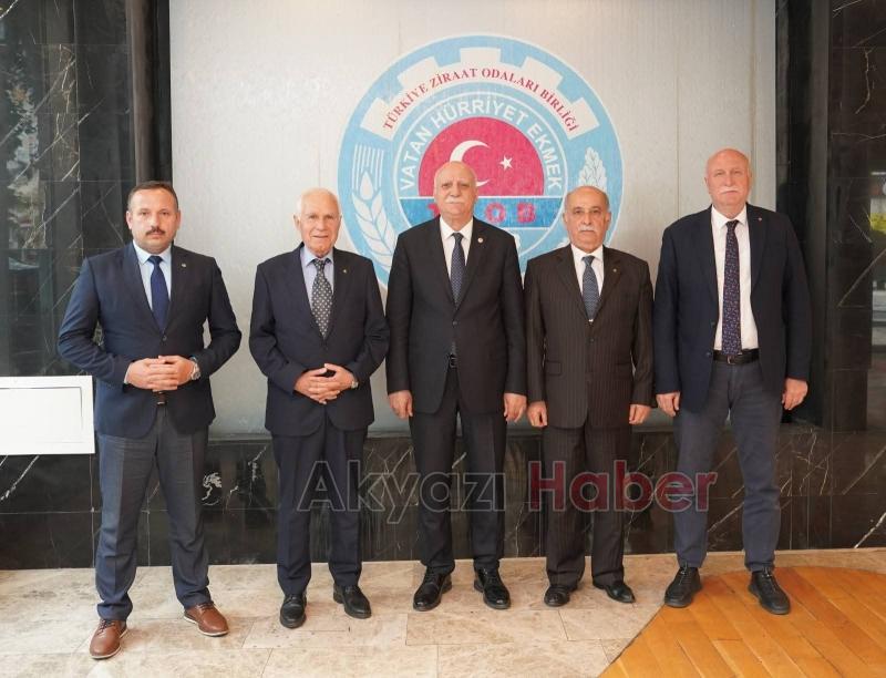 TZOB Başkanı Bayraktar'ı ziyaret ettiler