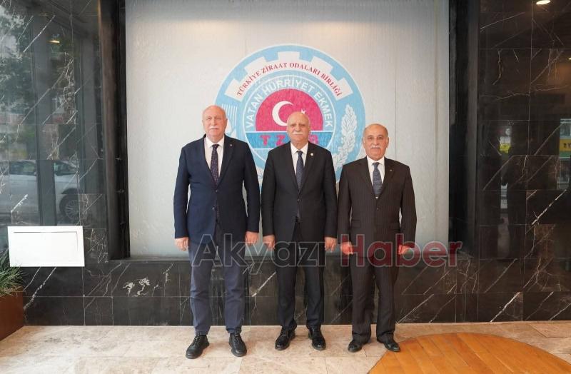TZOB Başkanı Bayraktar'ı ziyaret ettiler