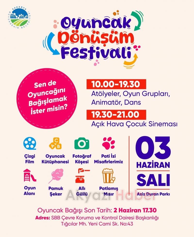 Sakarya'da çocuklar için özel festival