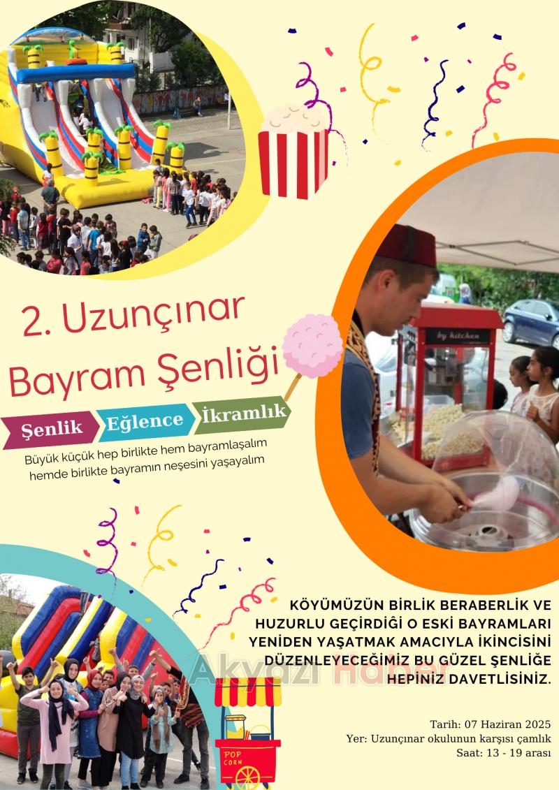  2. Uzunçınar Bayram Şenliği 7 Haziran’da Başlıyor