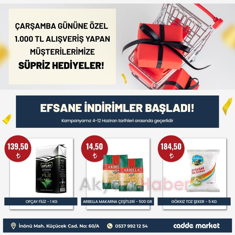 Cadde Market'ten Bayrama Özel Efsane İndirimler Başladı
