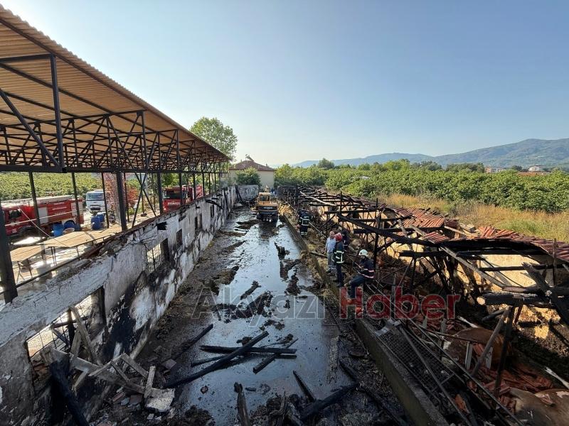 Satışını yaptığı kurbanlıkları yangında telef olan besici yaşadığı üzüntüyü anlattı
