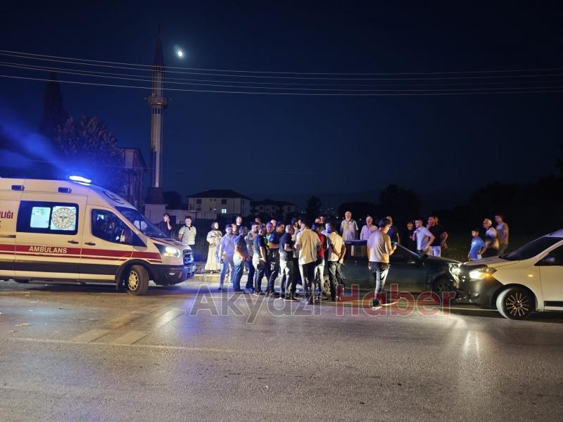 Caddede zincirleme kaza 5 yaralı