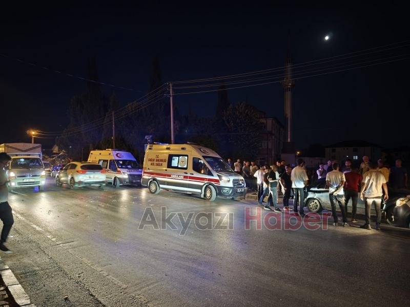 Caddede zincirleme kaza 5 yaralı