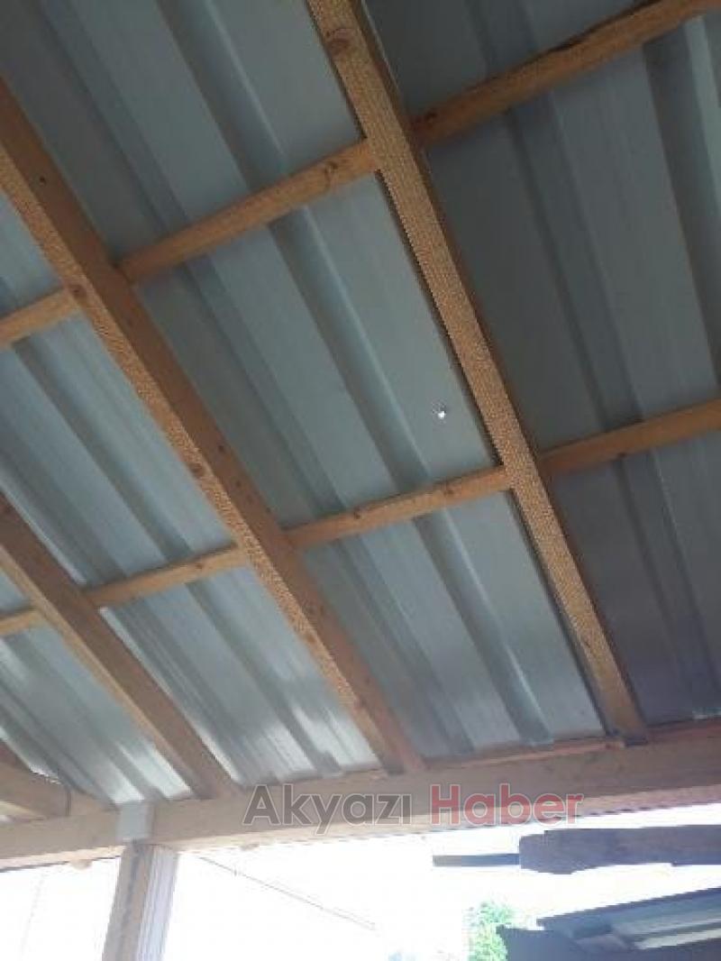 Yorgun mermi garaja isabet etti