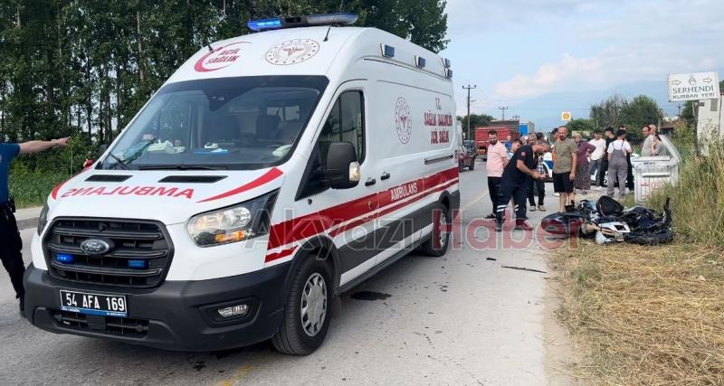 Motosikletli ağır yaralanmıştı, kaza anı kamerada