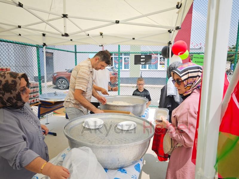 İnönü İlkokulu öğrencileri Filistin için kermes düzenledi