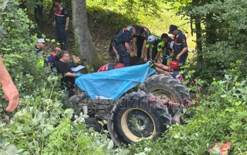 Traktör devrildi, genç kadın öldü