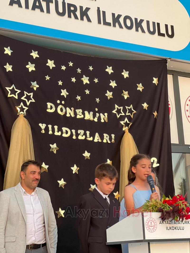 Akyazı Atatürk ilkokulu 4.sınıfta mezuniyet ve yıl sonu etkinliği 