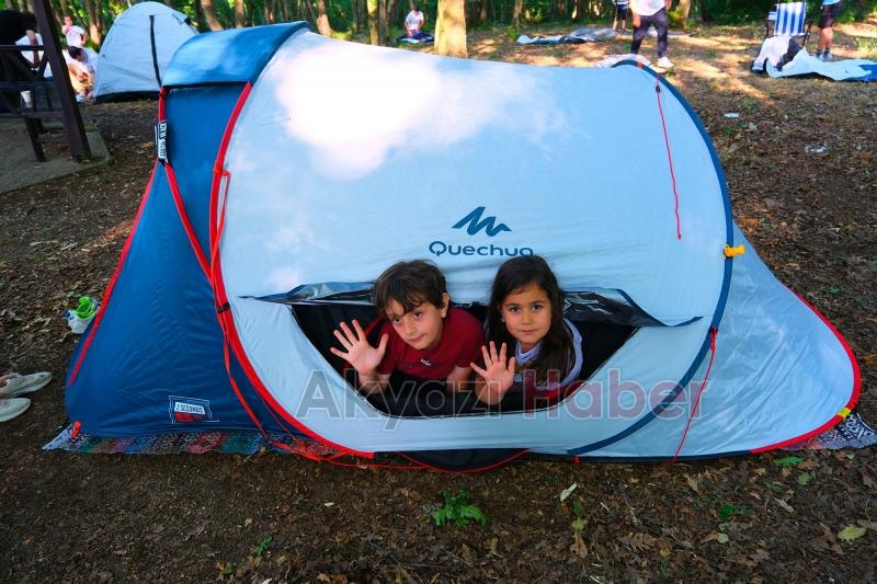 Kamp ateşini Başkan Yusuf Alemdar yaktı