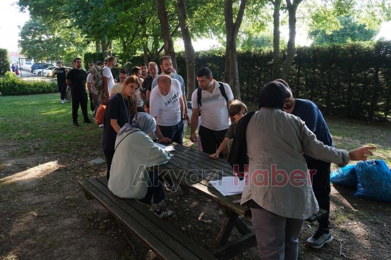 Kamp ateşini Başkan Yusuf Alemdar yaktı