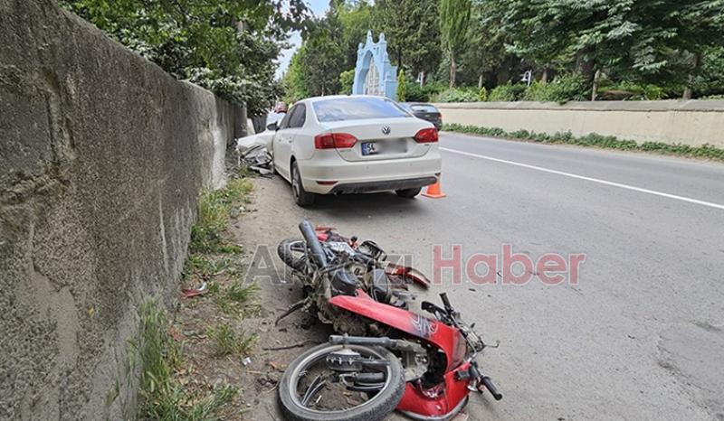 Feci kazada motosiklet sürücüsü öldü