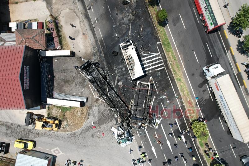 D-650'deki korkunç kazanın dehşeti fotoğraflara yansıdı