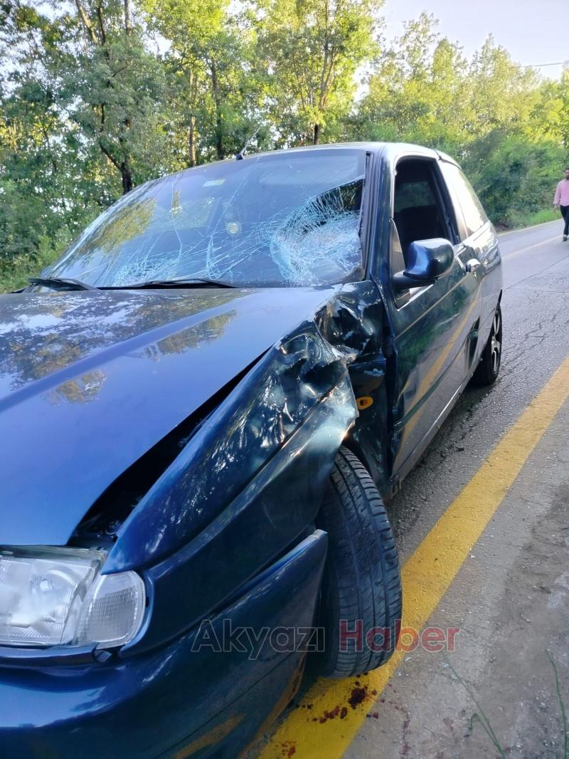 Otomobil ile çarpışan motosikletli öldü