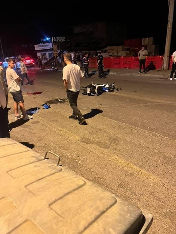 10 gün önce motosikletlinin öldüğü noktada yeni kaza; Durumu kritik