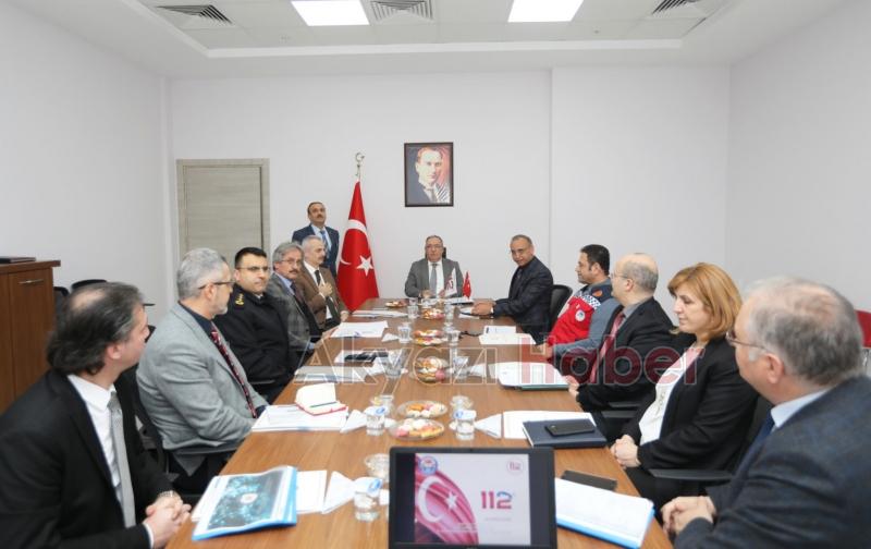 112 Acil Çağrı Hizmetleri İl Koordinasyon Toplantısı Yapıldı