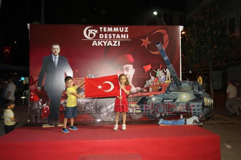 15 Temmuz Destanı Anma Etkinliklerinin 3.Gece Nöbeti Tutuldu