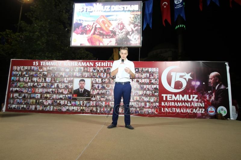 15 Temmuz Destanı Anma Etkinliklerinin 3.Gece Nöbeti Tutuldu