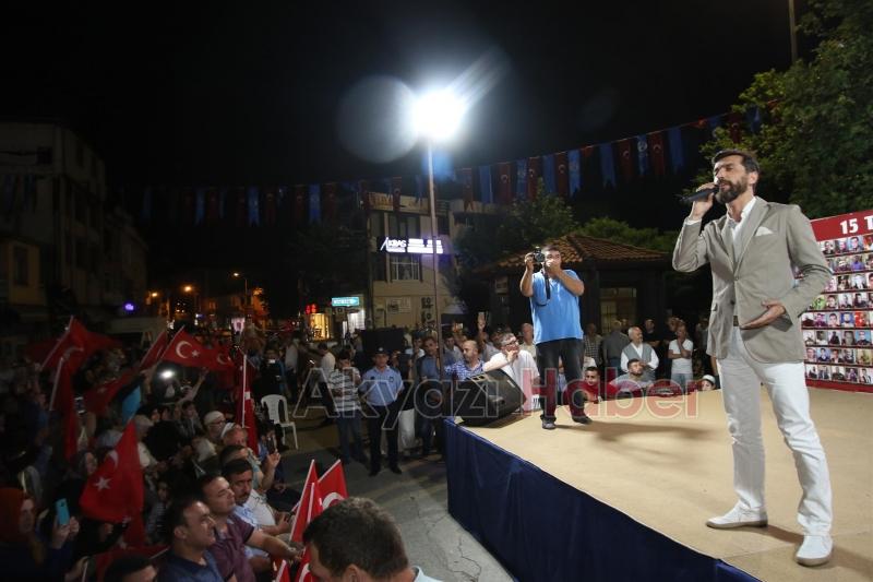 15 Temmuz Destanı Anma Etkinliklerinin 3.Gece Nöbeti Tutuldu
