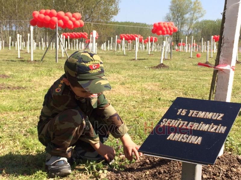 15 TEMMUZ ŞEHİTLER ve MİLLİ İRADE ORMANI TÖRENLE AÇILDI