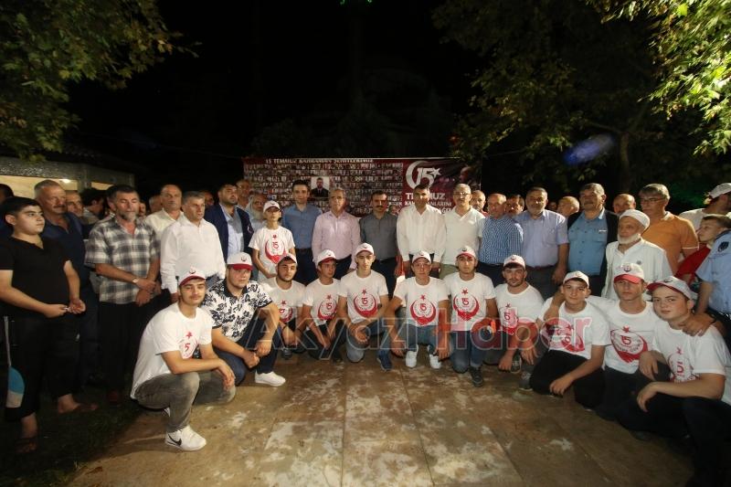 15 Temmuz’un 2.Yıl Dönümünde Akyazı Yine Meydanları Boş Bırakmadı 