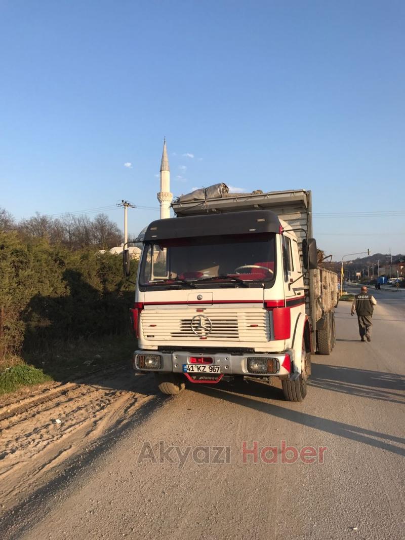 15 Ton Kaçak Ağaç Yakalandı