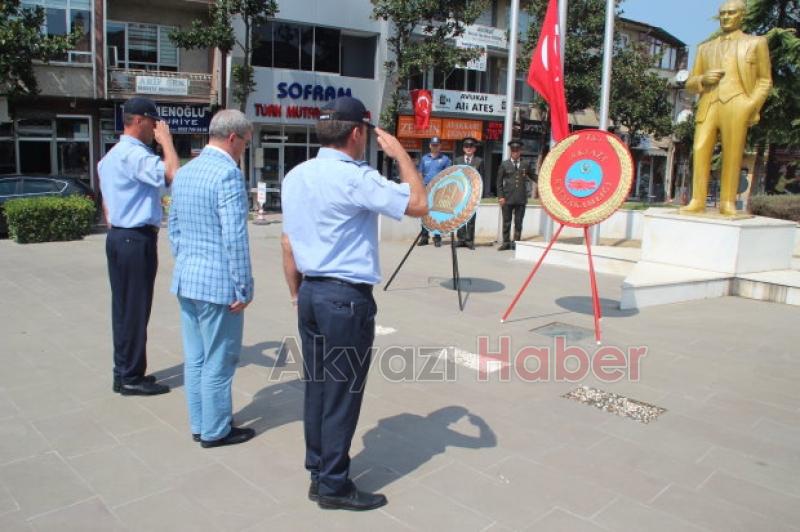 30 Ağustos Zafer Bayramı’nın 96. Yıldönümü Akyazı'da törenle kutlandı.