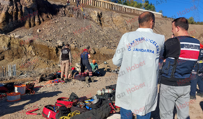 30 metrelik kuyuya düşen işçiden acı haber; Cansız bedeni çıkarıldı