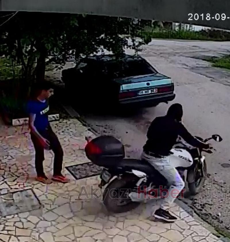 6 dakikada hırsızlık Motosikleti böyle çaldılar