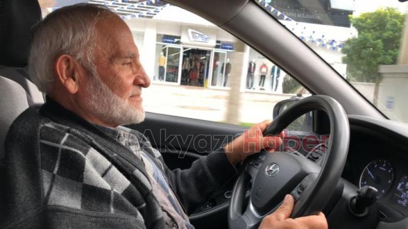 70 yaşında ehliyet sahibi oldu