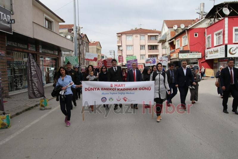 8 Mart Dünya Kadınlar Günü Akyazı da Kutlandı