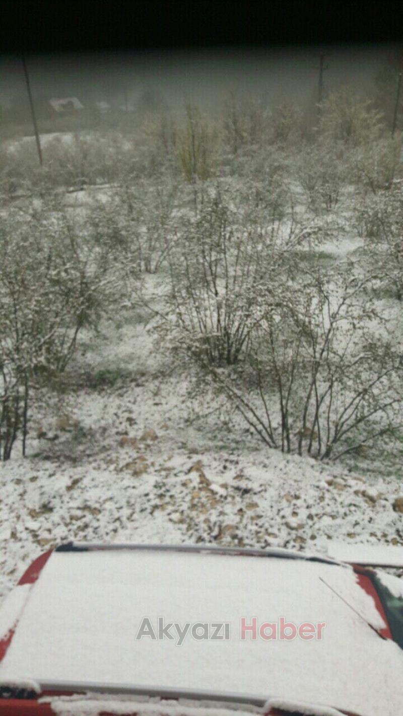 Acelle Yaylası Nisan Ayında Beyaza Büründü