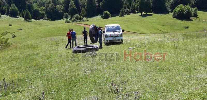 Acelle Yaylasının Şebeke Su Hattı Yenilendi