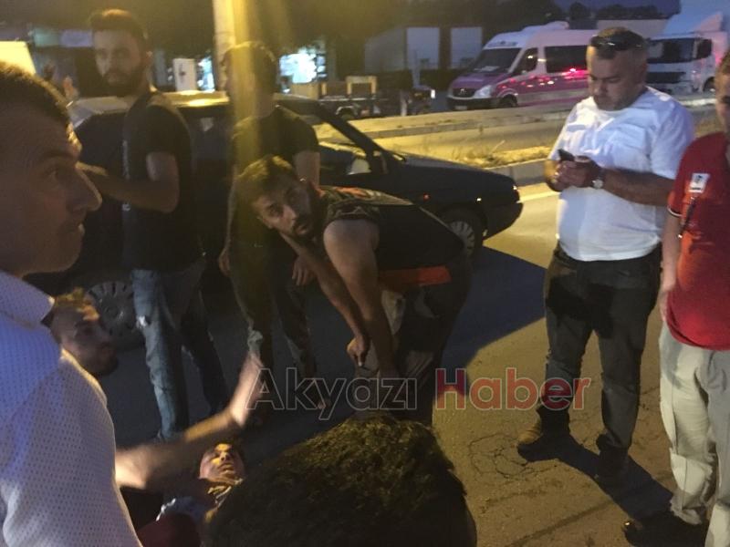 Acı içinde ambulans bekledi