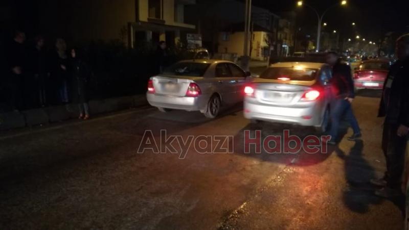 Ada Caddesi'nde korkutan kaza