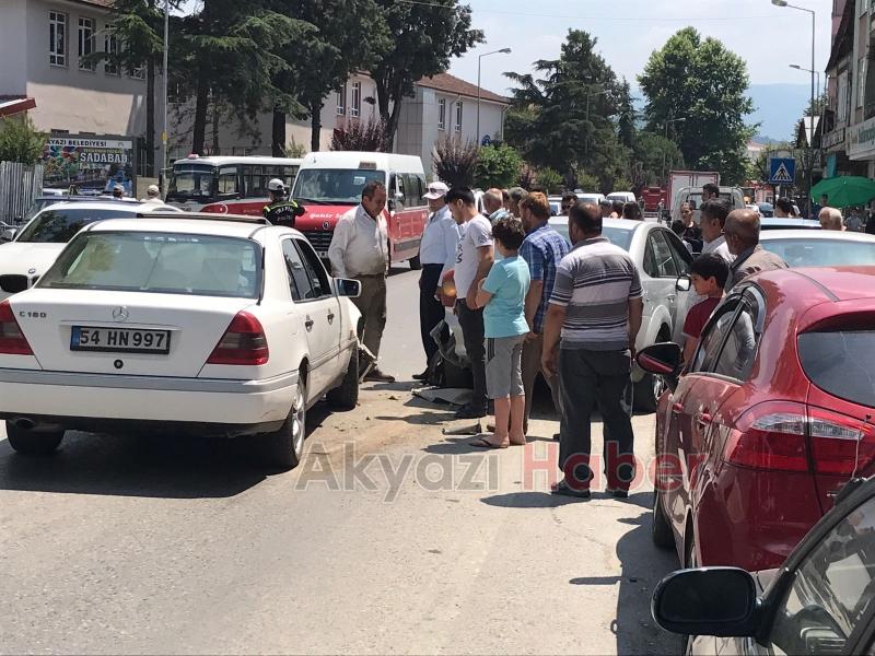 Ada Caddesi nde Zincirleme Kaza