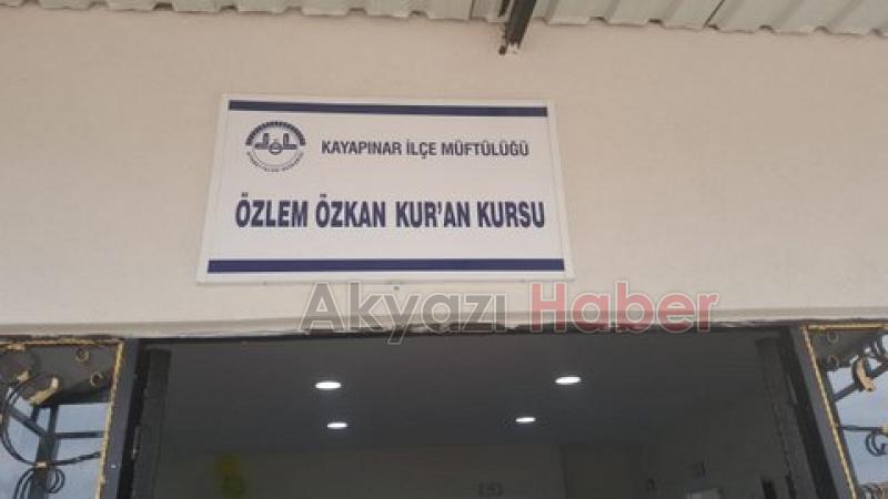 ADINI KUR’AN KURSUNA VERDİLER