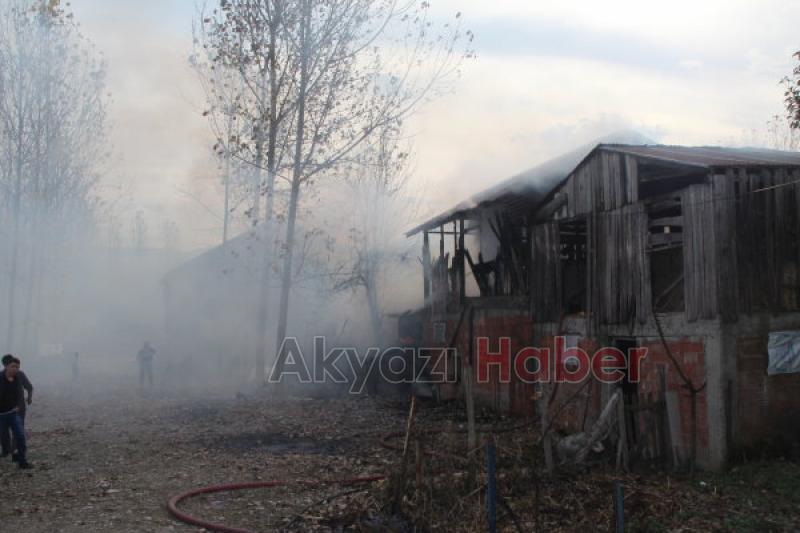 Ahır ve Samanlık Alev Alev Yandı