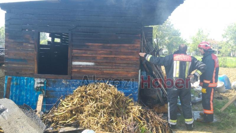 Ahır Yangını Korkuttu