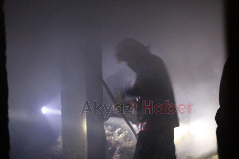 Ahır yangınında Büyükbaş hayvan telef oldu